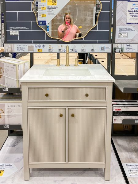 This bathroom vanity is so cute and under $500! Perfect for a powder bath!

#LTKhome