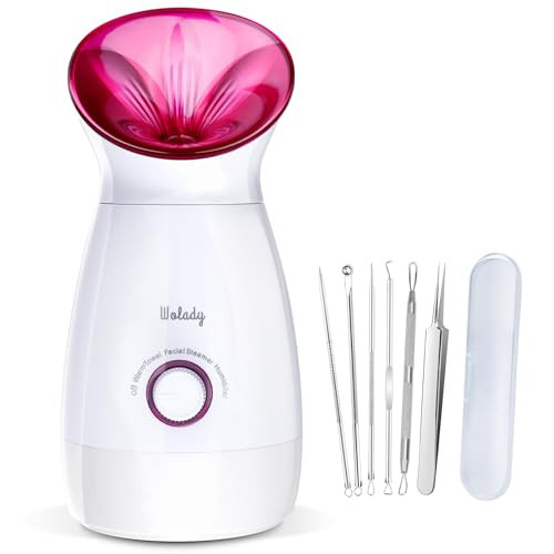 Wolady Facial Steamer Large 3-in-1, Towel Warmer & Humidifier Mode, Nano-Ionic Face Steamer with Skin Care Tools, Facial Pores Deep Cleaning, Warm Mist Home Sauna Spa for Women, Birthday Gifts | Amazon (US)