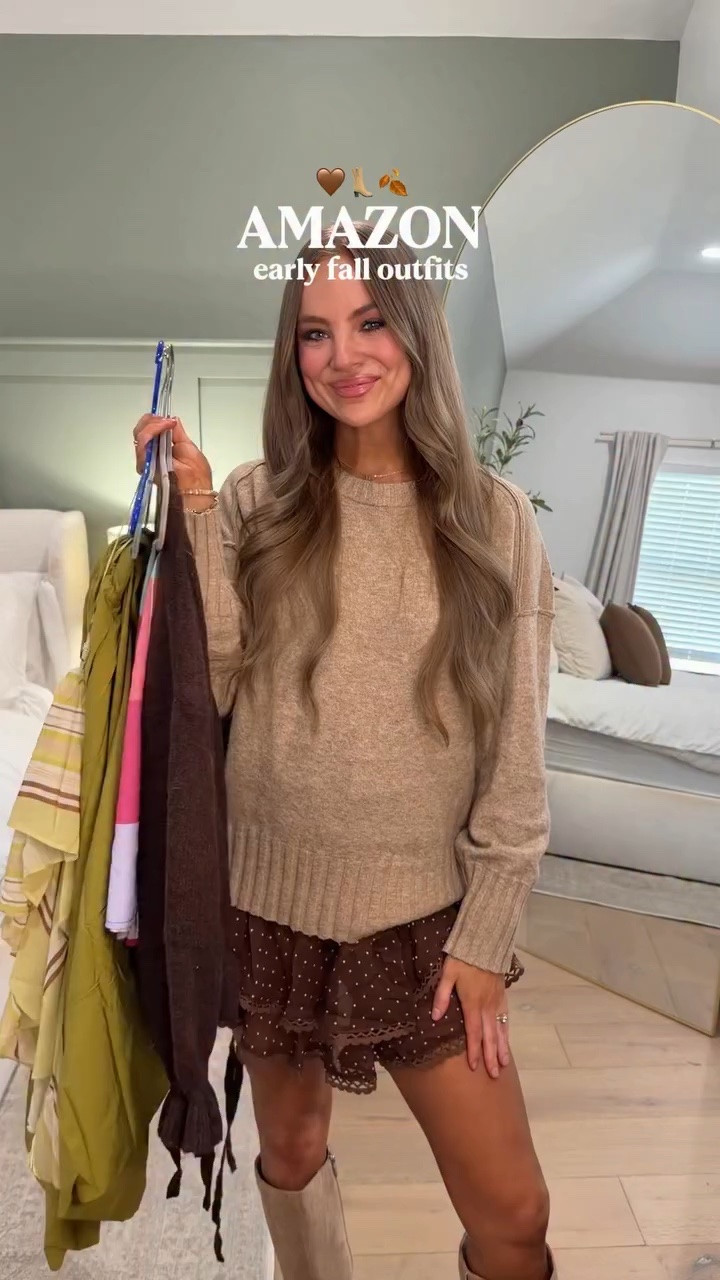When the dress code is “looks like fall, feels like summer” 🤭🍂

All Amazon & perfect for early fall and that in-between weather 🤎

Follow @kimberlyj_king for more Amazon finds + comment FALL for links! Must be following to receive auto dm🫶🏼

5’6 130lbs size small for reference 

#amazonfashion #fallfashion #falloutfits #amazonfinds #outfitinspo 

Amazon fall outfits 2026, Amazon fall fashion 2026, Pinterest fall outfits, Pinterest inspired outfits, Pinterest mom outfits, fall outfits for moms, mom style 2026, trendy mom outfits, cool mom style, casual mom outfits, cute mom outfits, everyday mom outfits, affordable mom style, Amazon mom outfits, Amazon fashion finds, affordable Amazon fashion, Amazon fall finds, Amazon outfit ideas, early fall outfits, pre fall outfits, transitional fall outfits, summer to fall outfits, warm weather fall outfits, September outfits, September outfit ideas, early fall fashion, pre fall fashion 2026, transitional outfits 2026, fall fashion trends 2026, fall outfit inspo, fall outfit ideas, casual fall outfits, cute fall outfits, comfy fall outfits, chic fall outfits, neutral fall outfits, brown fall outfits, fall capsule wardrobe, fall wardrobe staples, affordable fall outfits, everyday fall style, fall mom fashion, mom wardrobe, fall layering outfits, transitional wardrobe, Amazon clothes for women, Amazon fashion for women, Amazon must haves 2026, Pinterest fashion 2026, Pinterest fall fashion, wearable fall trends, fall basics, fall shoes, fall boots, fall sneakers, fall dresses, fall skirts, fall denim, fall sweaters, fall accessories, autumn outfits, autumn fashion 2026