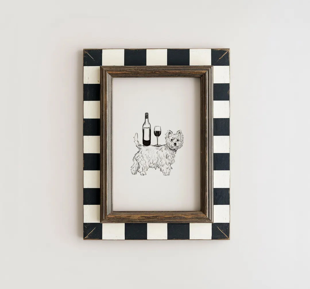 West Highland Terrier Wall Art | Westie Drawing, Dog Lovers Gift, Westie Dog Print, West Highland... | Etsy (US)