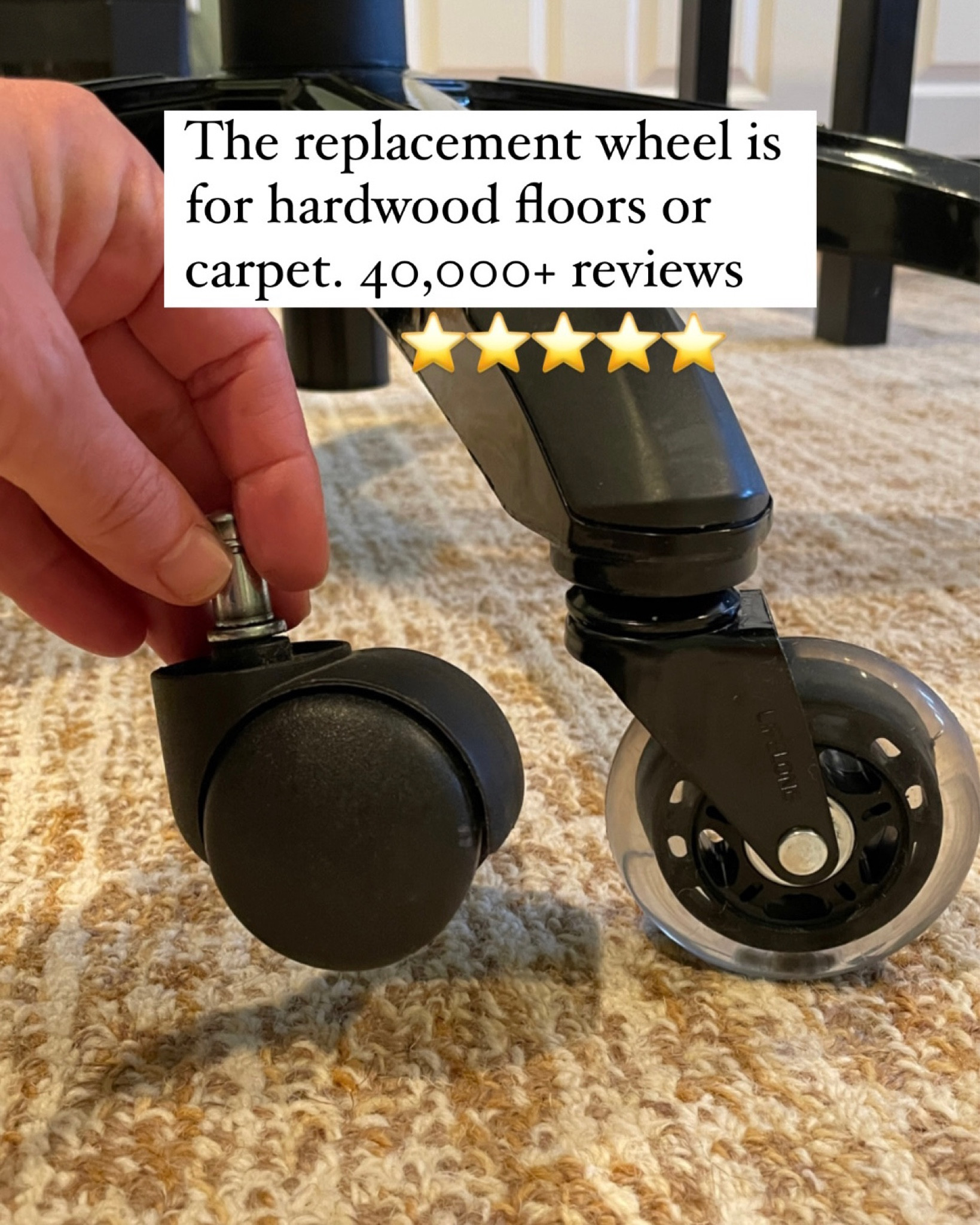 Home office chair replacement wheels, Amazon find 

#LTKhome #LTKsalealert #LTKfamily