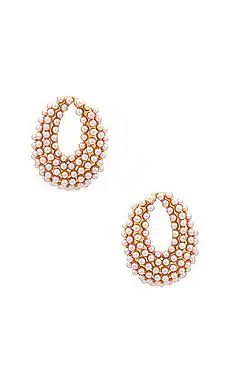 Ettika Classic Cluster Stud Earrings in Pink Pearl from Revolve.com | Revolve Clothing (Global)