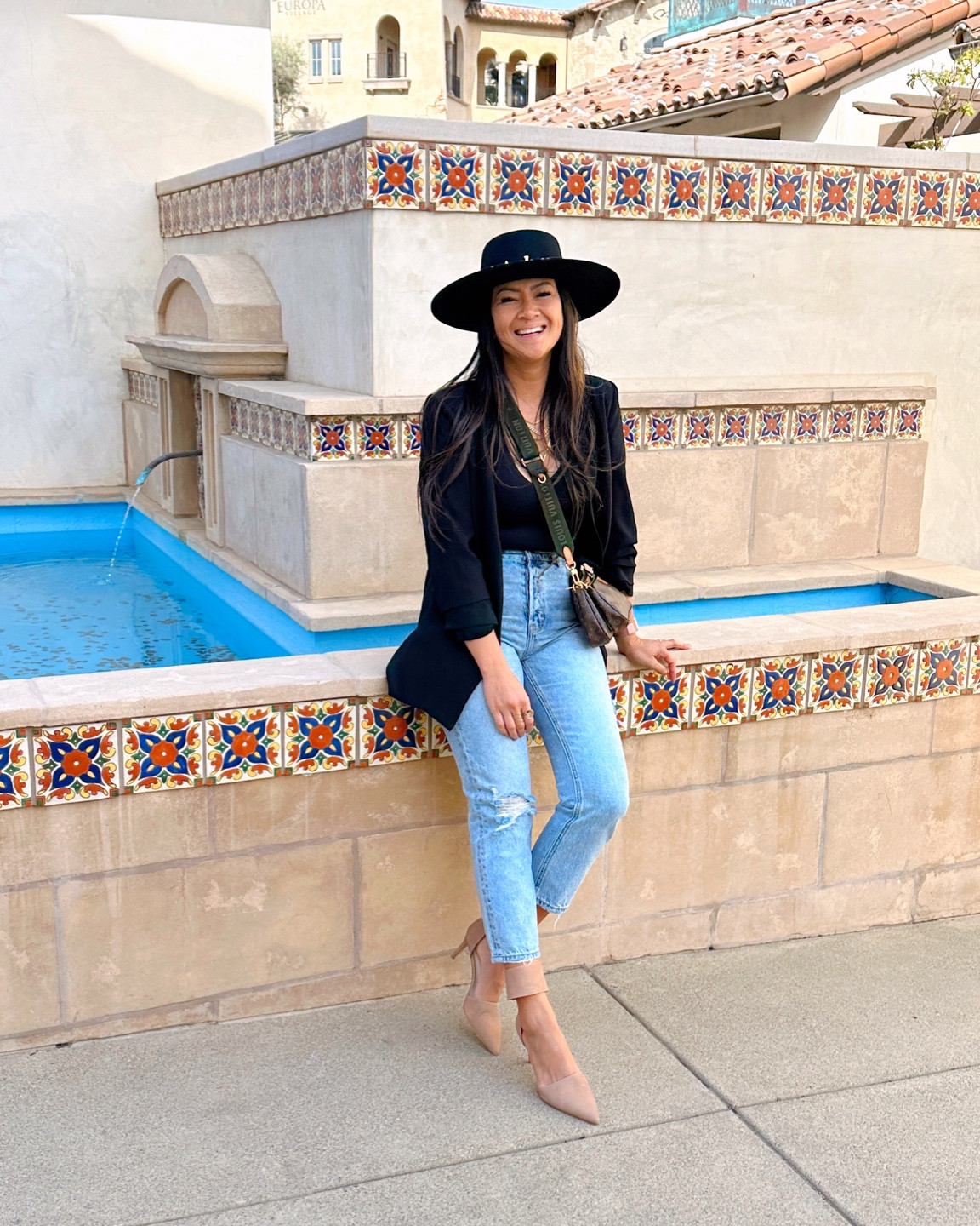 my most loved versatile blazer to dress up or throw on with jeans. and these ankle strap pumps are on sale! love the thick strap, zipper back, vegan leather and pointed close toe for the cooler weather. // resort wear | vacation outfit | jeans 

#LTKsalealert #LTKstyletip #LTKtravel