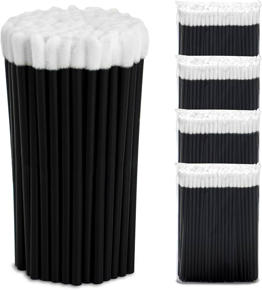 400Pcs Disposable Lip Applicators with Velvety Flocked Tip, Disposable Lipstick Brushes, Lip Wand... | Amazon (US)