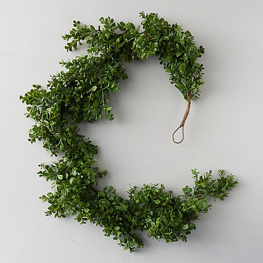 Faux Boxwood Garland | Terrain