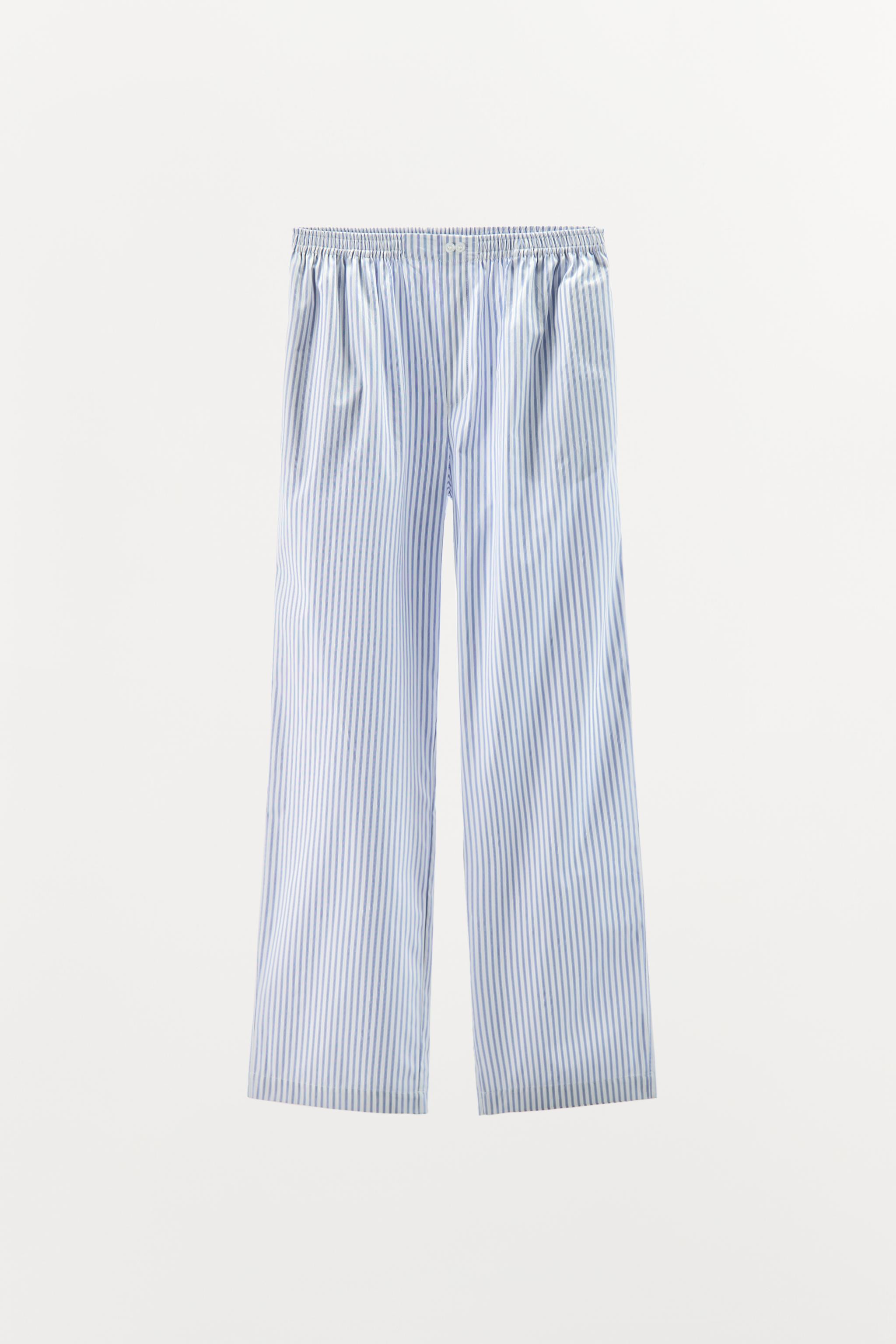 STRIPED STRAIGHT LEG PANTS | Zara US