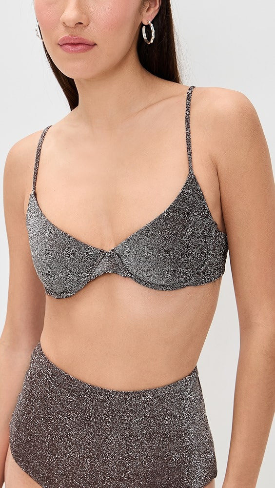 Metallic Bosa Bikini Top | Shopbop