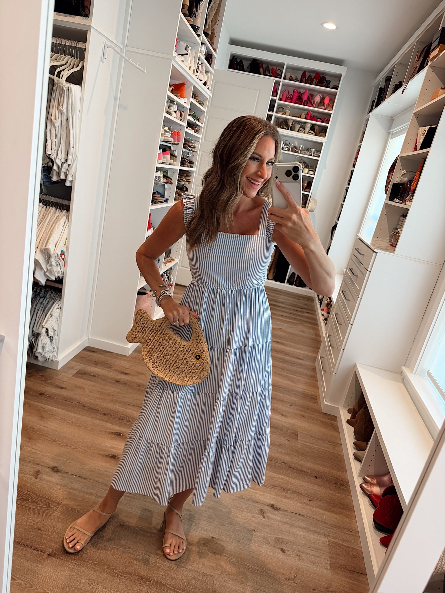 In a small dress, sandals, bag and accessories - fits tts.

#LTKgrwm #LTKootd #LTKSeasonal