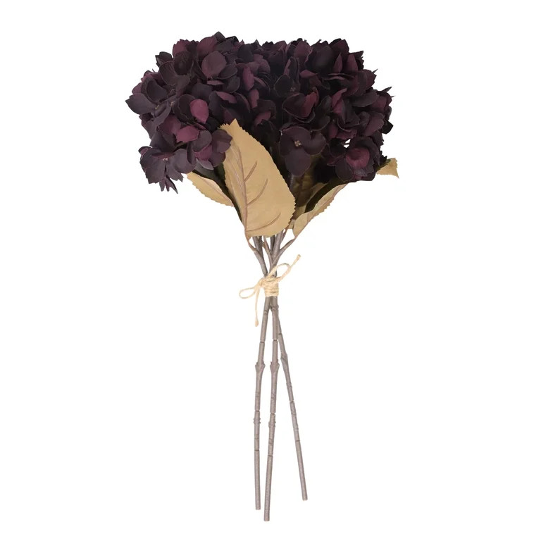 My Texas House Faux Hydrangea Bundle, Purple, 19.69" | Walmart (US)