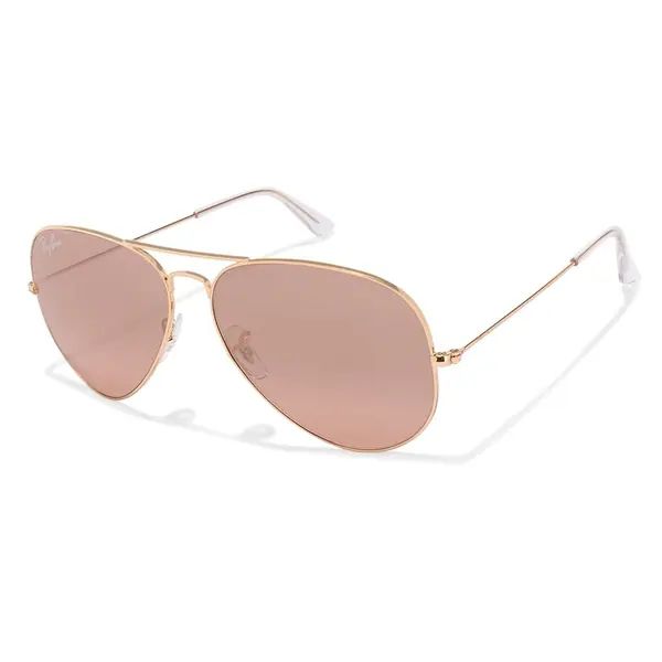 Ray-Ban RB3025 001/3E Aviator Gradient Gold Frame Silver/Pink Mirror 62mm Lens Sunglasses | Bed Bath & Beyond