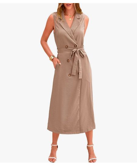 Belted blazer midi dress, work dress, classic dresses, chic dress, neutral dress 

#LTKOver40 #LTKFindsUnder50 #LTKWorkwear