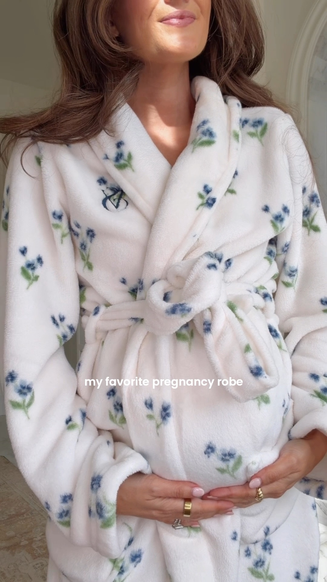 The coziest, prettiest robe for spring! 🌷🫶🏻🤍