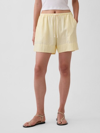 Linen-Blend Easy Shorts | Gap (US)