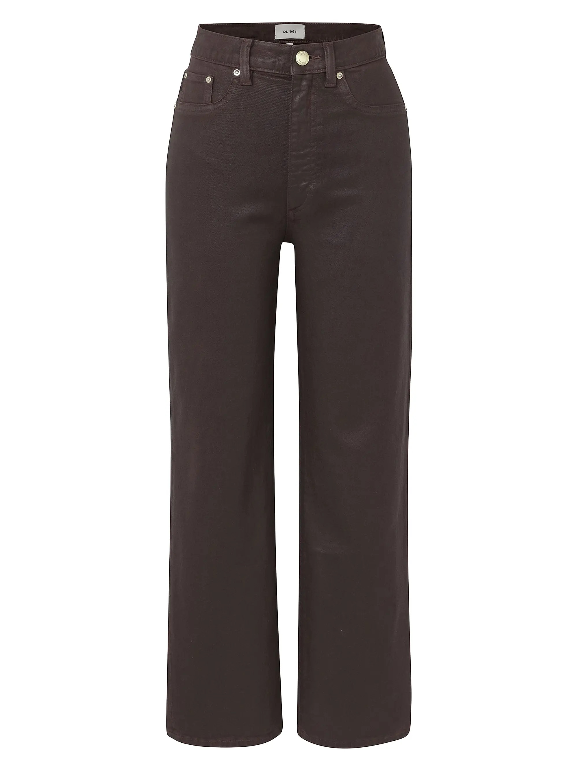 Karmine Refined Wide Leg High Rise Coated Jeans | Saks Fifth Avenue