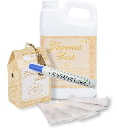 Tyler TYLER Glamorous Wash, Diva, 1.8 L (64 Fl Oz (w/Sachets)) w/Bentley Stain remover Pen !! | Amazon (US)