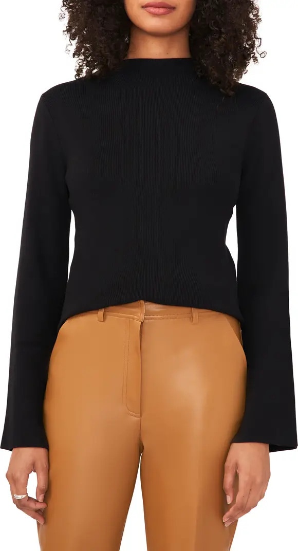 Funnel Neck Cotton Blend Sweater | Nordstrom