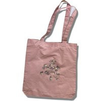 Flower Print Embroidered Tote | Etsy (US)