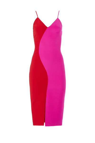 Christian Siriano Colorblock Slip Dress