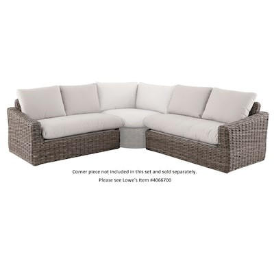 allen + roth  Maitland 2-Piece Wicker Patio Conversation Set with Cushions | Lowe's