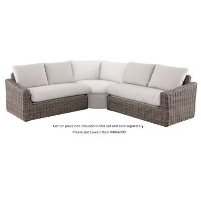 allen + roth  Maitland 2-Piece Wicker Patio Conversation Set with Cushions | Lowe's