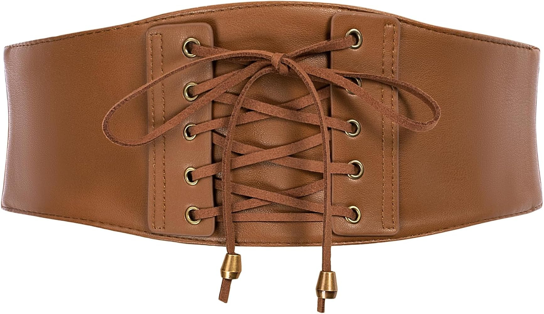 Scarlet Darkness Waist Belt for Women Tied Corset Elastic Belt for Renaissance Steampunk | Amazon (US)