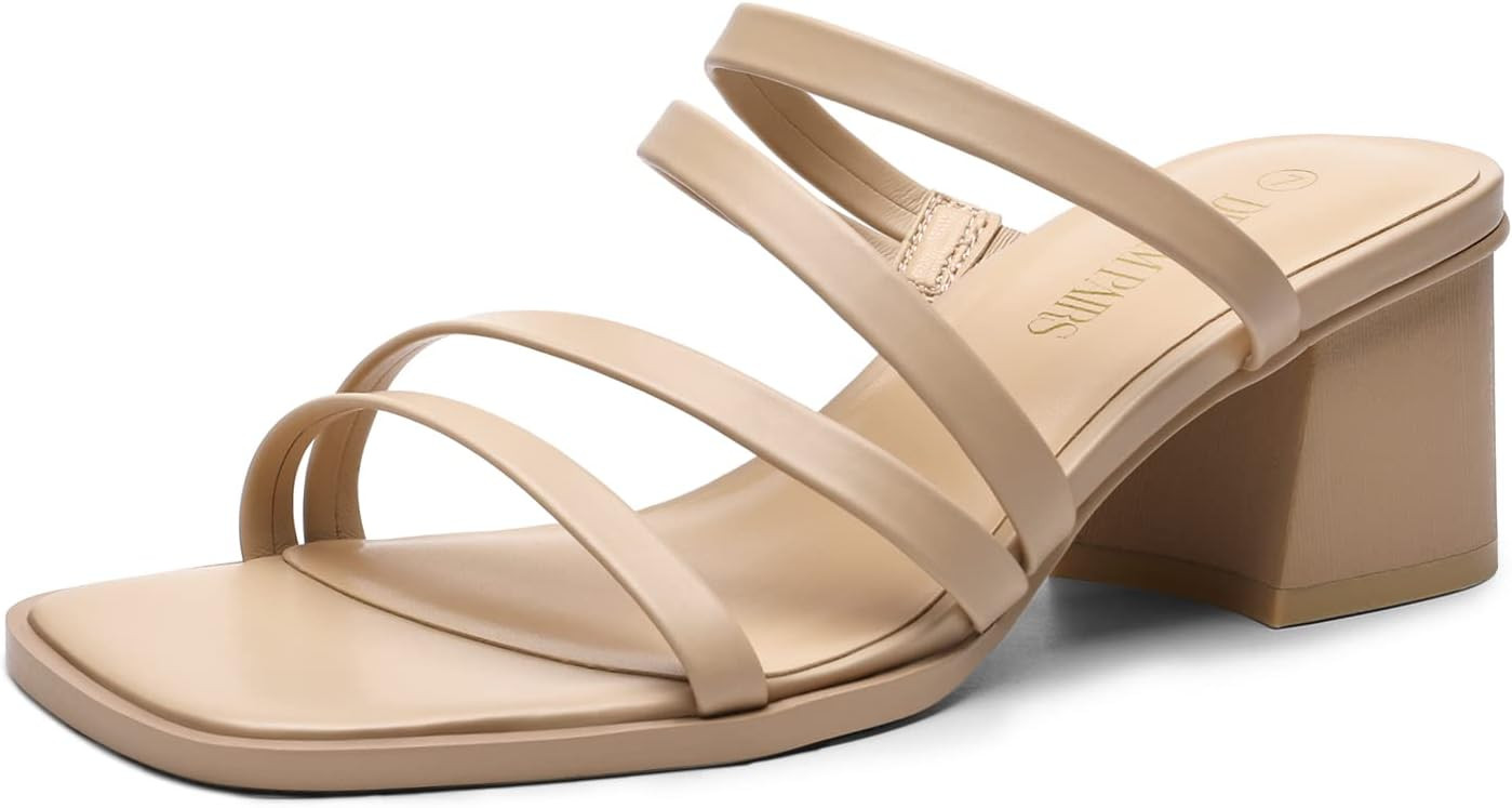 DREAM PAIRS Women's Block Low Heel | Amazon (US)