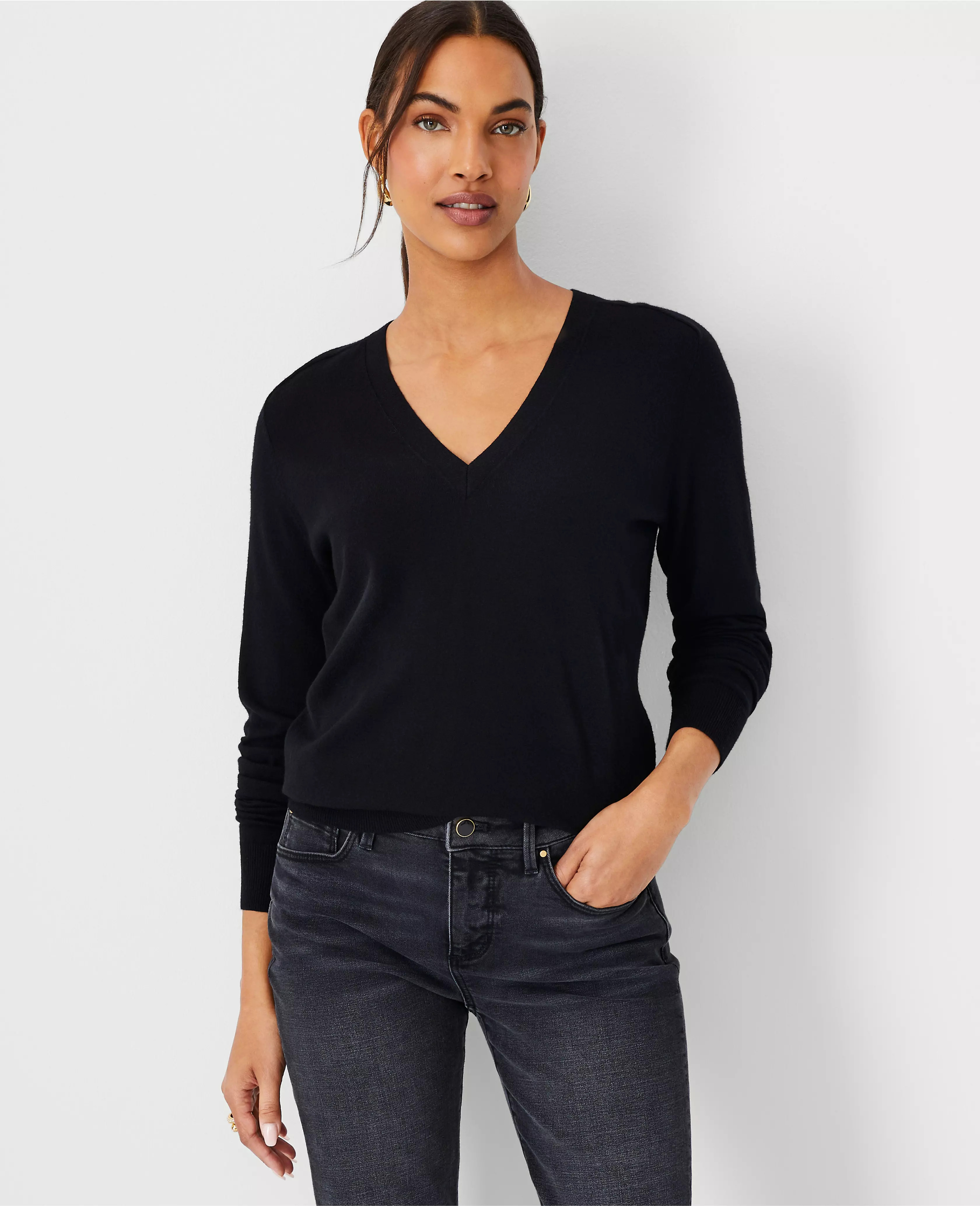 V-Neck Sweater | Ann Taylor (US)