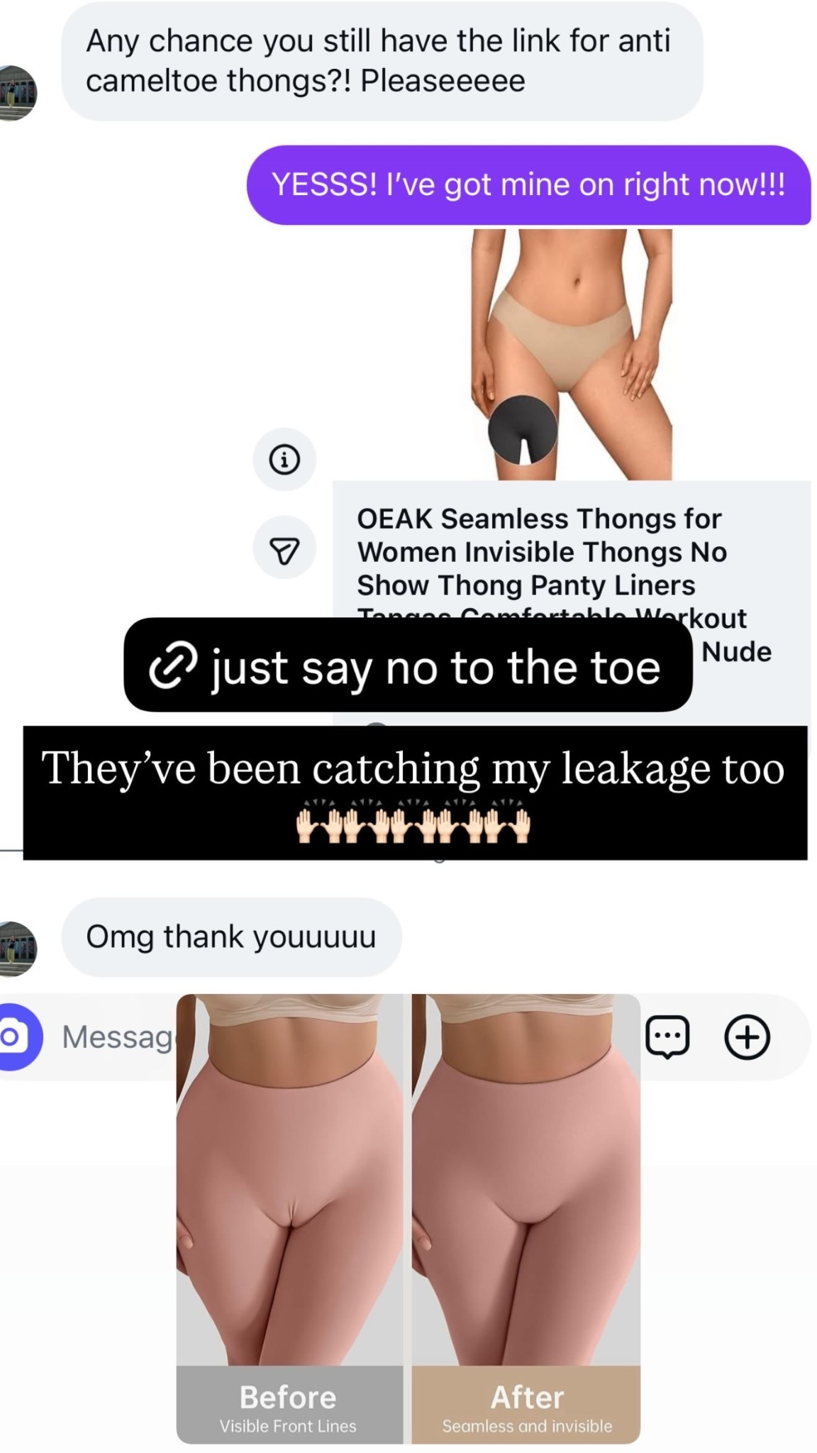 They’ve been catching my leakage too 🙌🏻🙌🏻🙌🏻🙌🏻🙌🏻