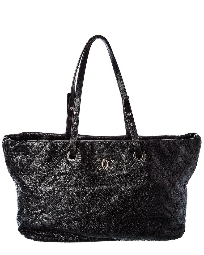 Chanel Black Caviar Leather On the Road Tote | Ruelala
