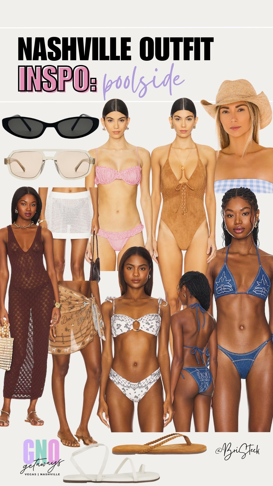 Pool party but with a western flair? I’ve got you! I am obsesseddddd with these fun bikinis from revolve. The denim one?! Amazing. Don’t forget sunnies, a hat, sandals, and a cover up and you are good to go! Do you have a favorite bikini? 

#nashville #travel #girlstrip #pool #swimwear #poolparty #bikini #coverup #revolve #tkees #bachelorette #bacheloretteparty 

#LTKShoeCrush #LTKSwim #LTKStyleTip