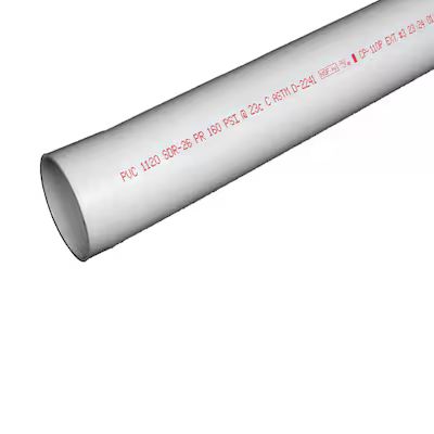 Charlotte Pipe  1-1/4-in x 10-ft 160 Psi Schedule 40 White PVC Pipe | Lowe's