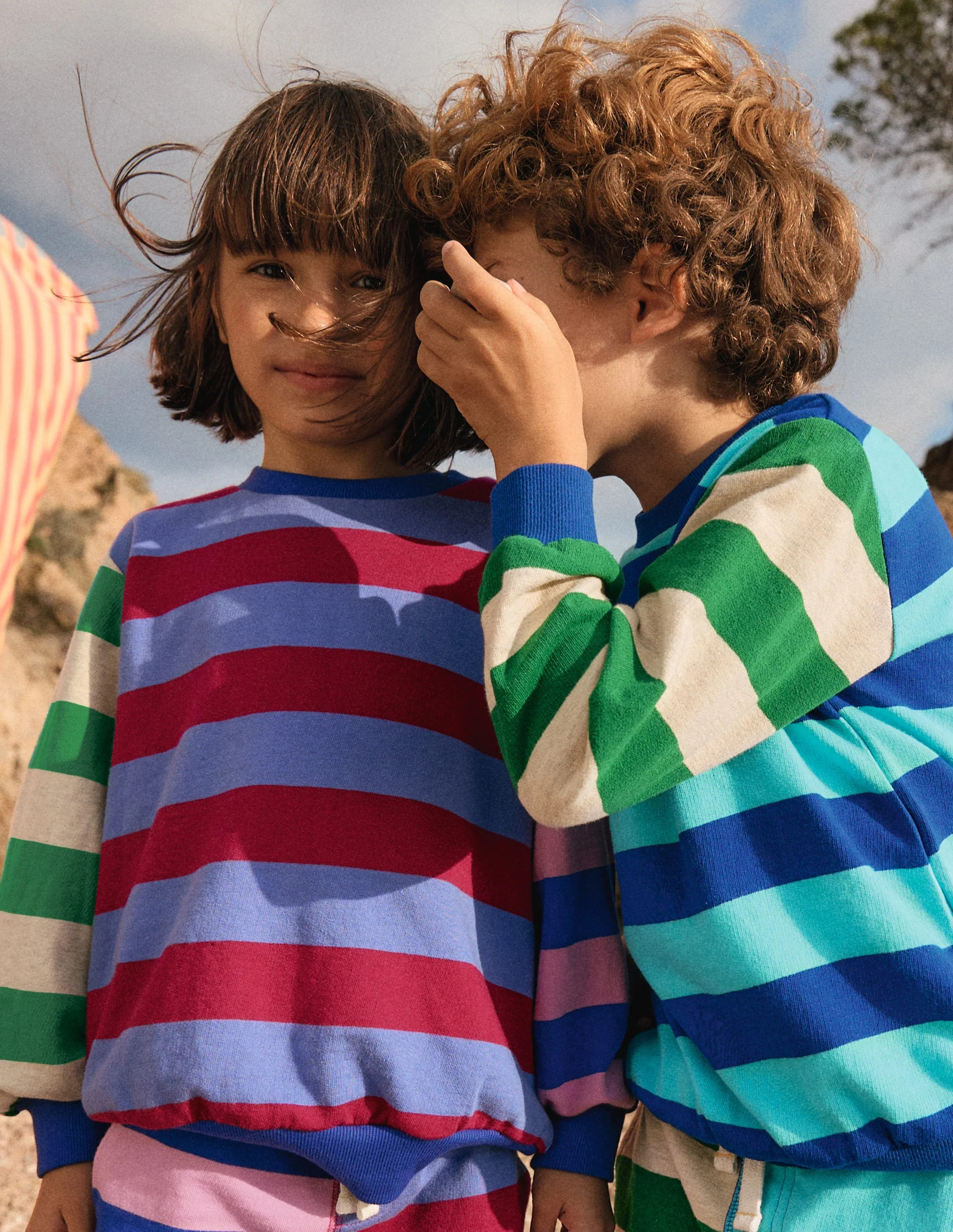 Printed Sweatshirt-Multi Hotch Potch Stripe | Boden (US)