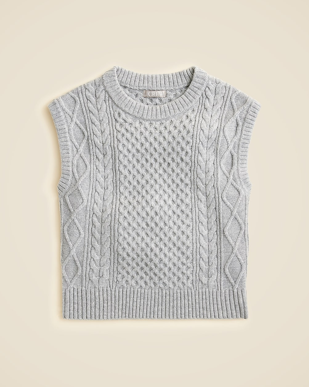 Cable-knit shell in wool blend | J. Crew US