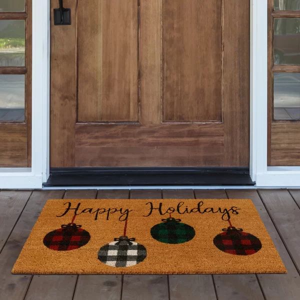 Lindholm Living Ornaments 30" x 18" Outdoor Doormat | Wayfair North America
