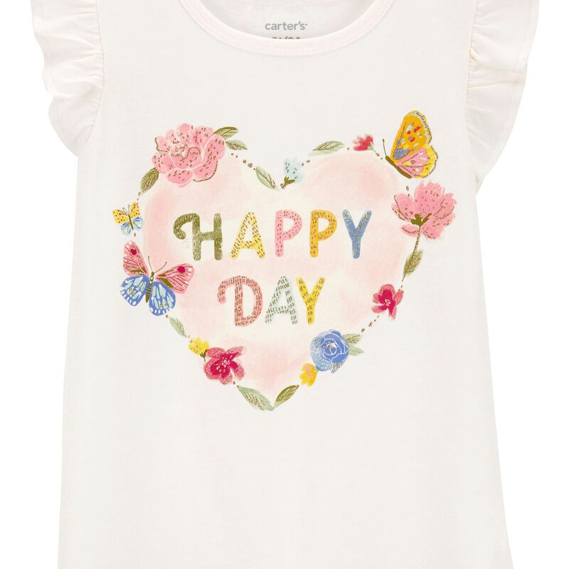 Happy Day Heart Flutter Tee | Carter's