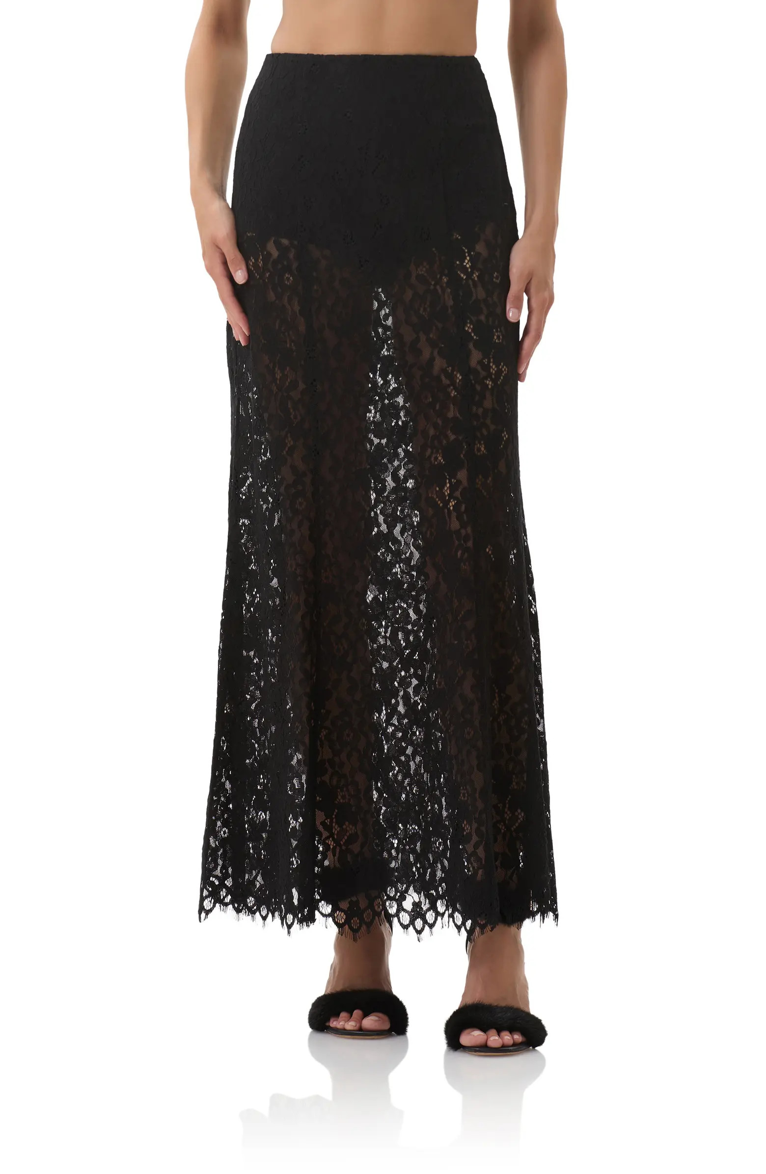 Oxford Semisheer Lace Maxi Skirt | Nordstrom