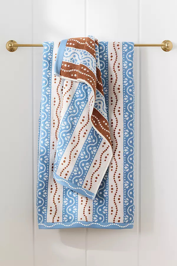 Ivy Cotton Woven Stripe Towel Collection | Anthropologie (US)