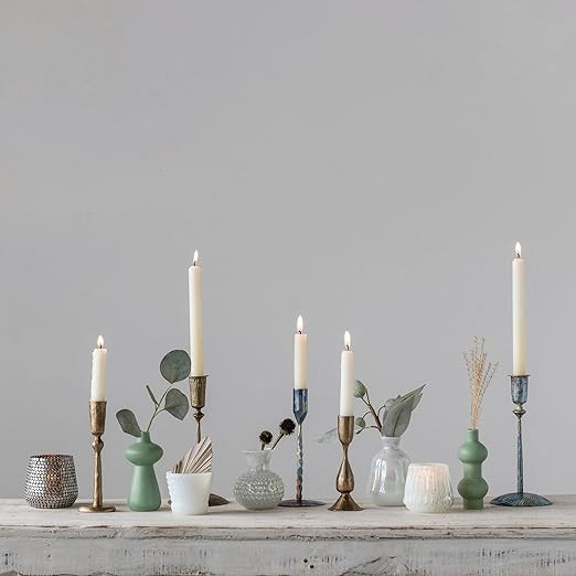 Creative Co-Op Hand-Forged Metal Taper, Antique Brass Finish Candle Holder | Amazon (US)