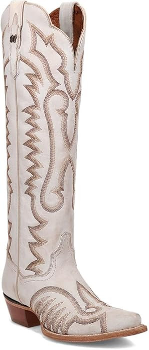 Dan Post Boots Womens Josie Embroidered Snip Toe Zippered Casual Boots Mid Calf Low Heel 1-2" - W... | Amazon (US)