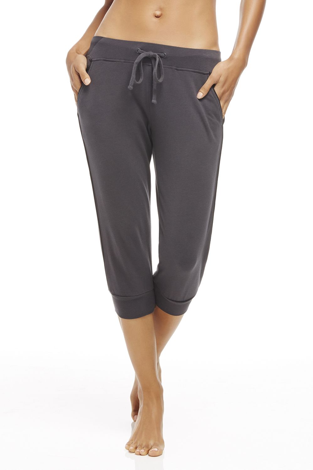 Fabletics Capri Carlisle Jogger Pants Womens Charcoal/Black Size XS | Fabletics