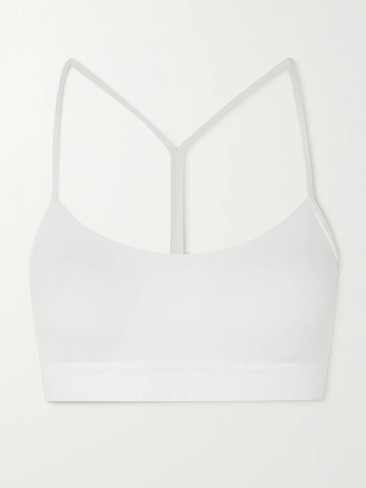 lululemon - Flow Y Nulu Sports Bra - White | NET-A-PORTER (US)