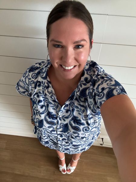 This year I’ve decided to repeat more outfits. I want less but better in my wardrobe and this set is one worthy of a repeat. I love the print. The colors are so pretty and the matching shorts and top are fun and different. This time I paired it with my favorite white wedges for dinner. Easy look for Hawaii  

#LTKtravel #LTKmidsize #LTKshoecrush