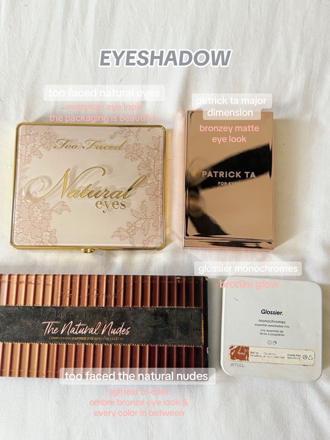 fav eyeshadows! ❤︎︎