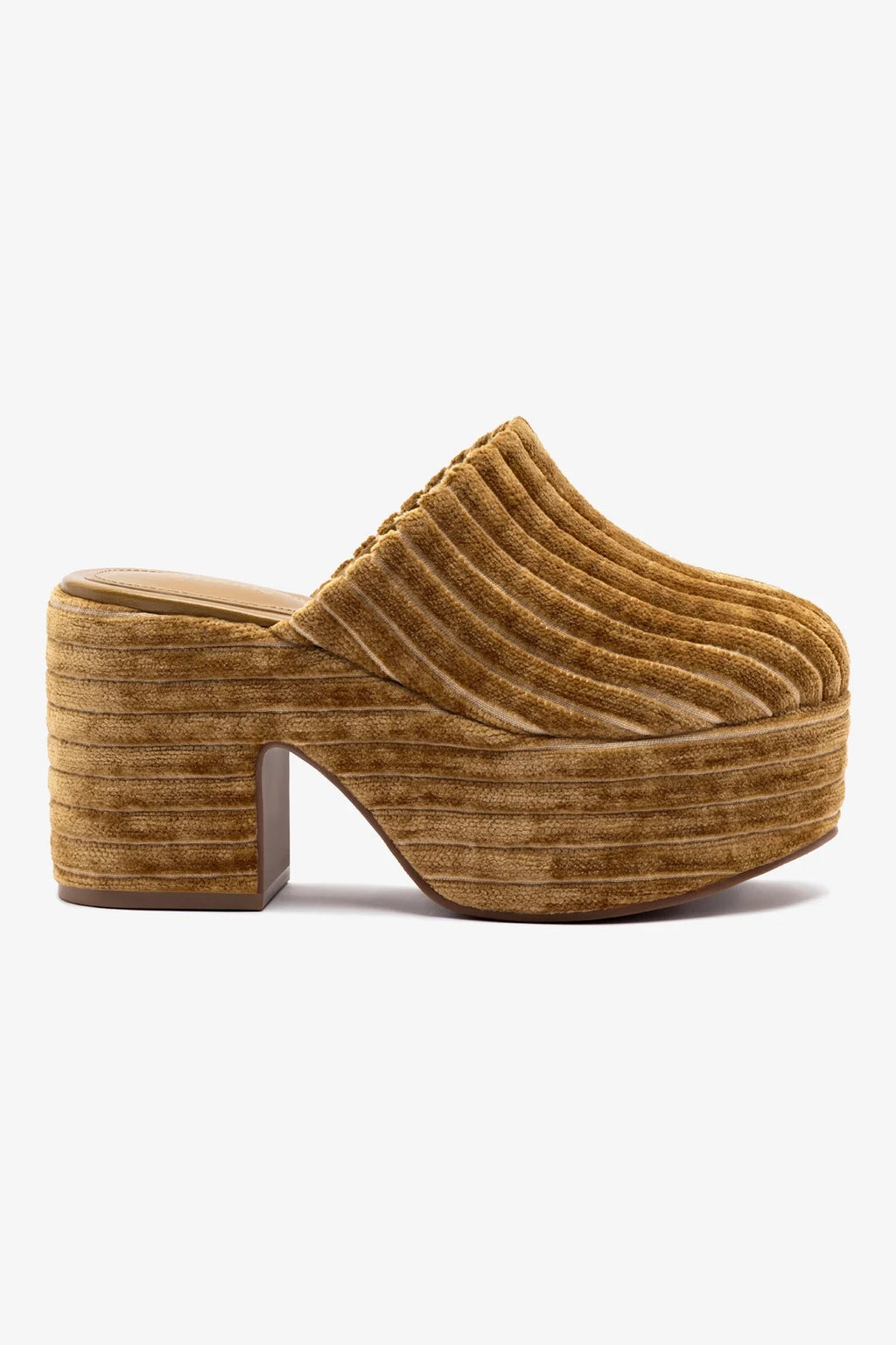 Miso Platform Clog In Latte Velvet | Larroude