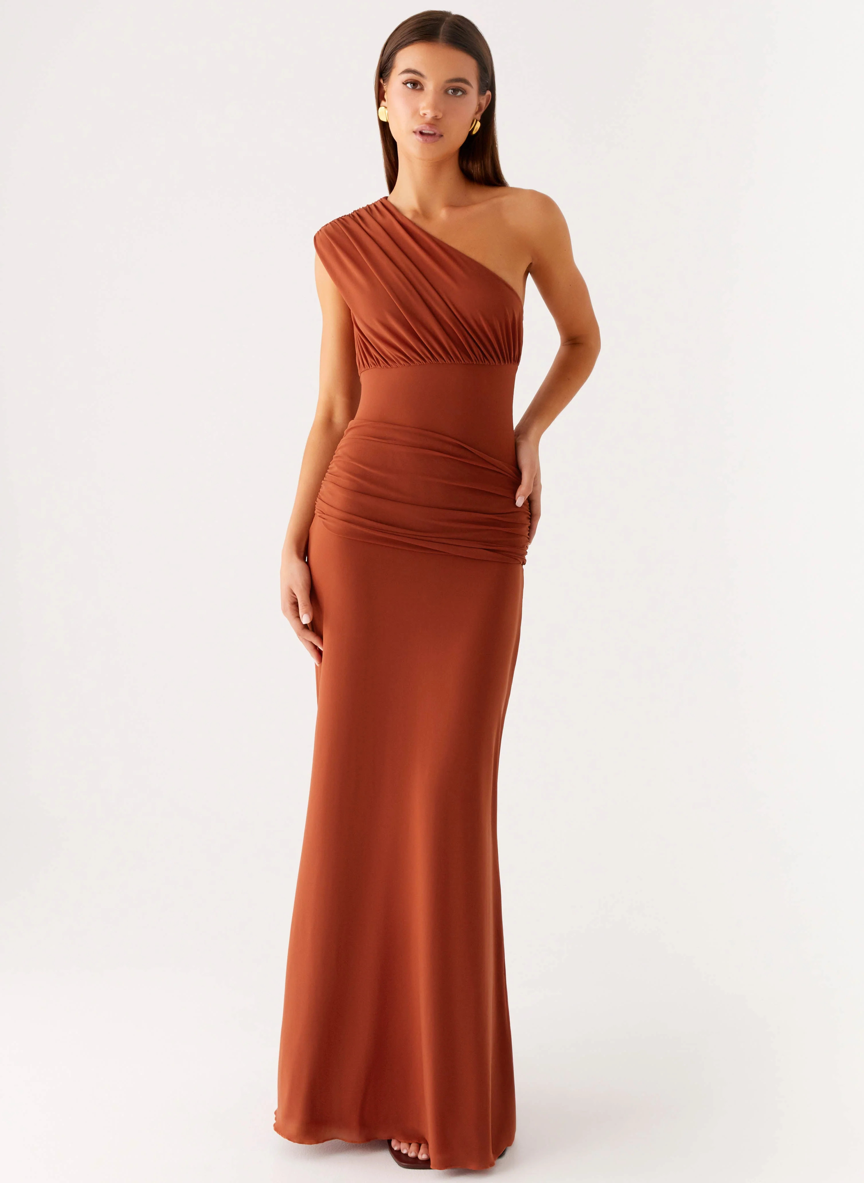 Glimmer Maxi Dress - Rust | Peppermayo (Global)