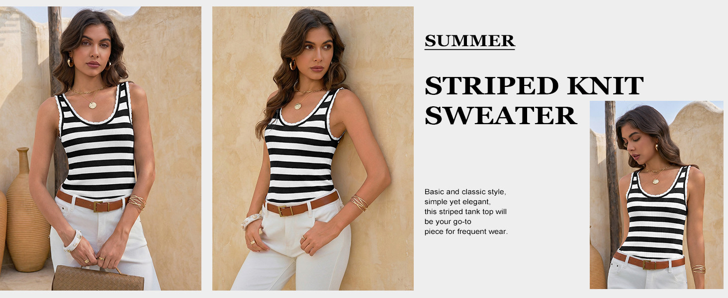 Tankaneo Womens V Neck Tank Tops Sleeveless Ribbed Knit Shirt Sweater Vest | 2026 Summer Casual S... | Amazon (US)