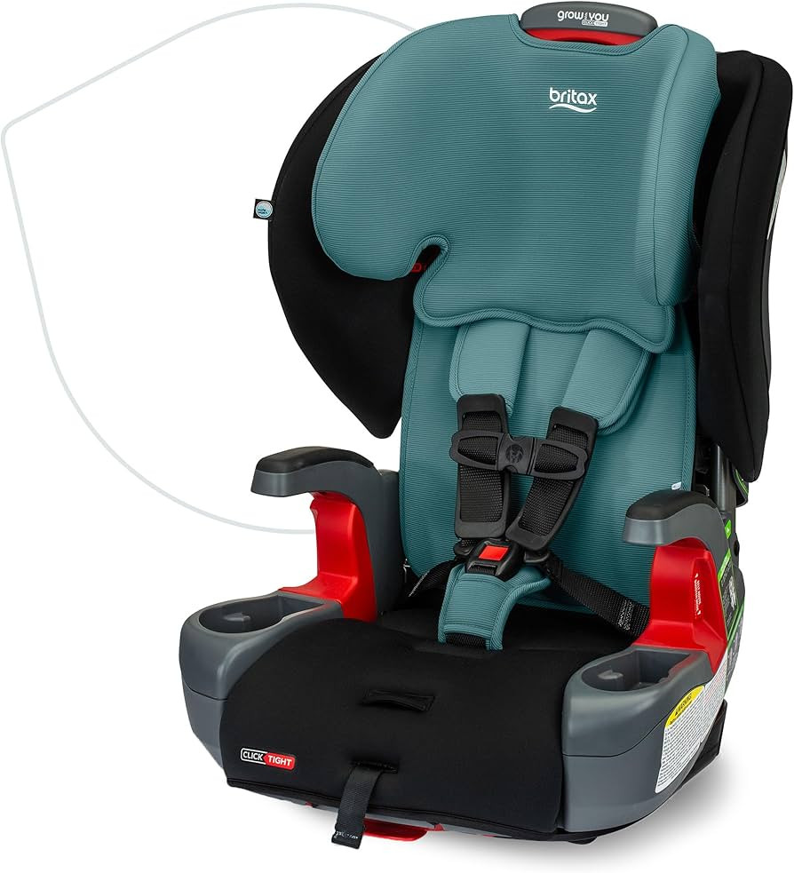 Britax Grow with You ClickTight Harness-2-Booster Car Seat, 2-in-1 High Back Booster, Green Conto... | Amazon (US)