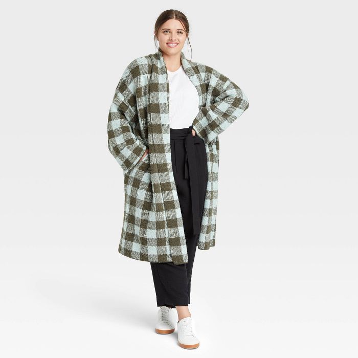 Women's Houndstooth Open-Front Sweater Cardigan - A New Day™ | Target