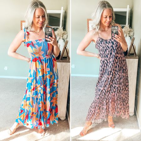 Two of my favorite Amazon maxi dresses for spring & summer! Both of these would be great wedding guest dresses or perfect for vacation! Wearing a size small in both! 

#LTKwedding #LTKtravel #LTKSeasonal
