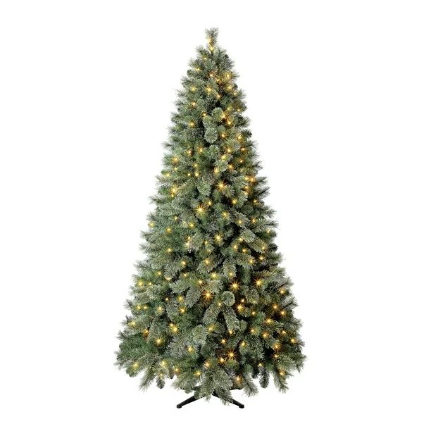 Holiday Time Pre-Lit Liberty Pine Artificial Christmas Tree, Color-Changing LED Lights, 7.5' - Wa... | Walmart (US)